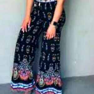 Super cute Flying Tomato Boho Wide Leg Flare Palazzo Pants size S
